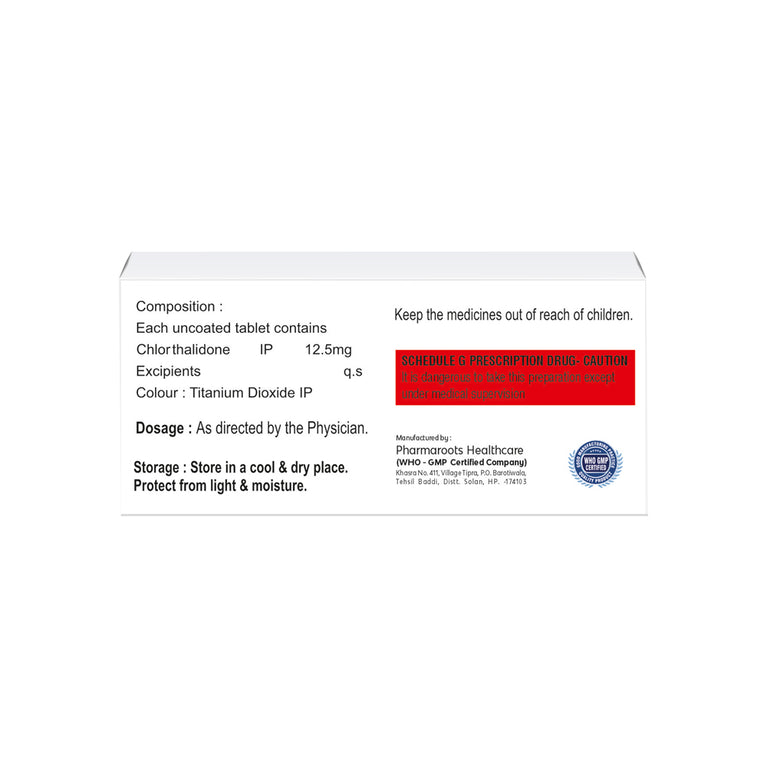 Box of Chlorthalidone tablets 12.5mg front image