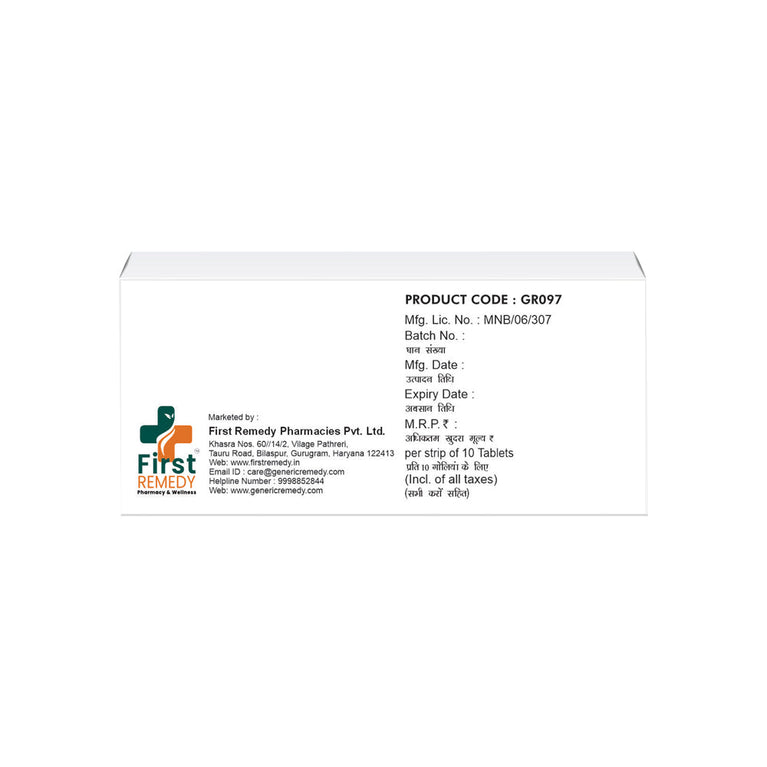 Box of Cilnidipine tablets 5mg back image 
