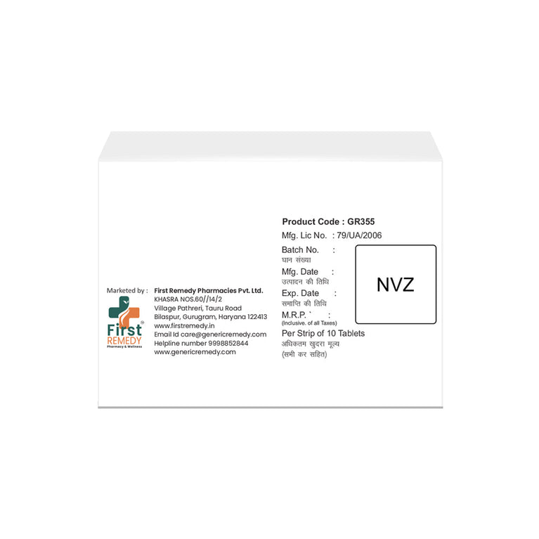 Box of Febuxostat tablets 80mg back image
