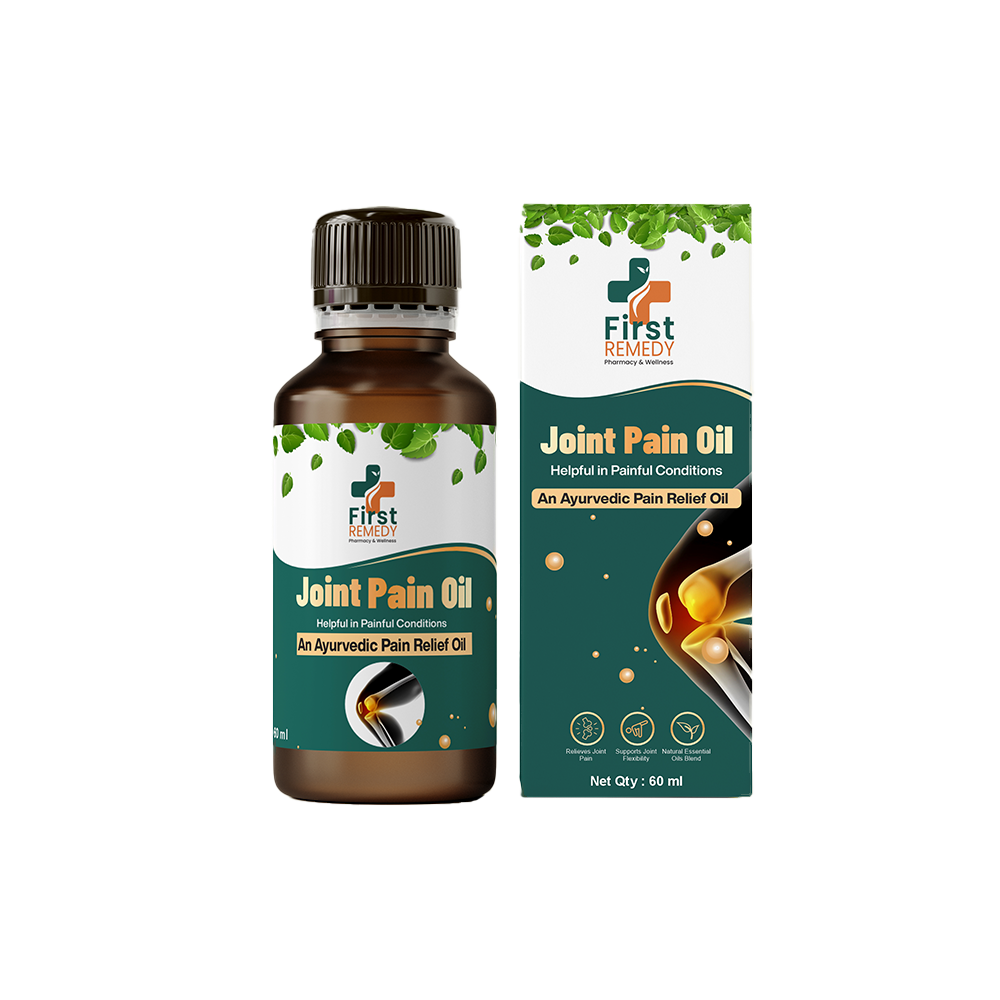 Bottle of First Remedy Joint Pain Oil front image 