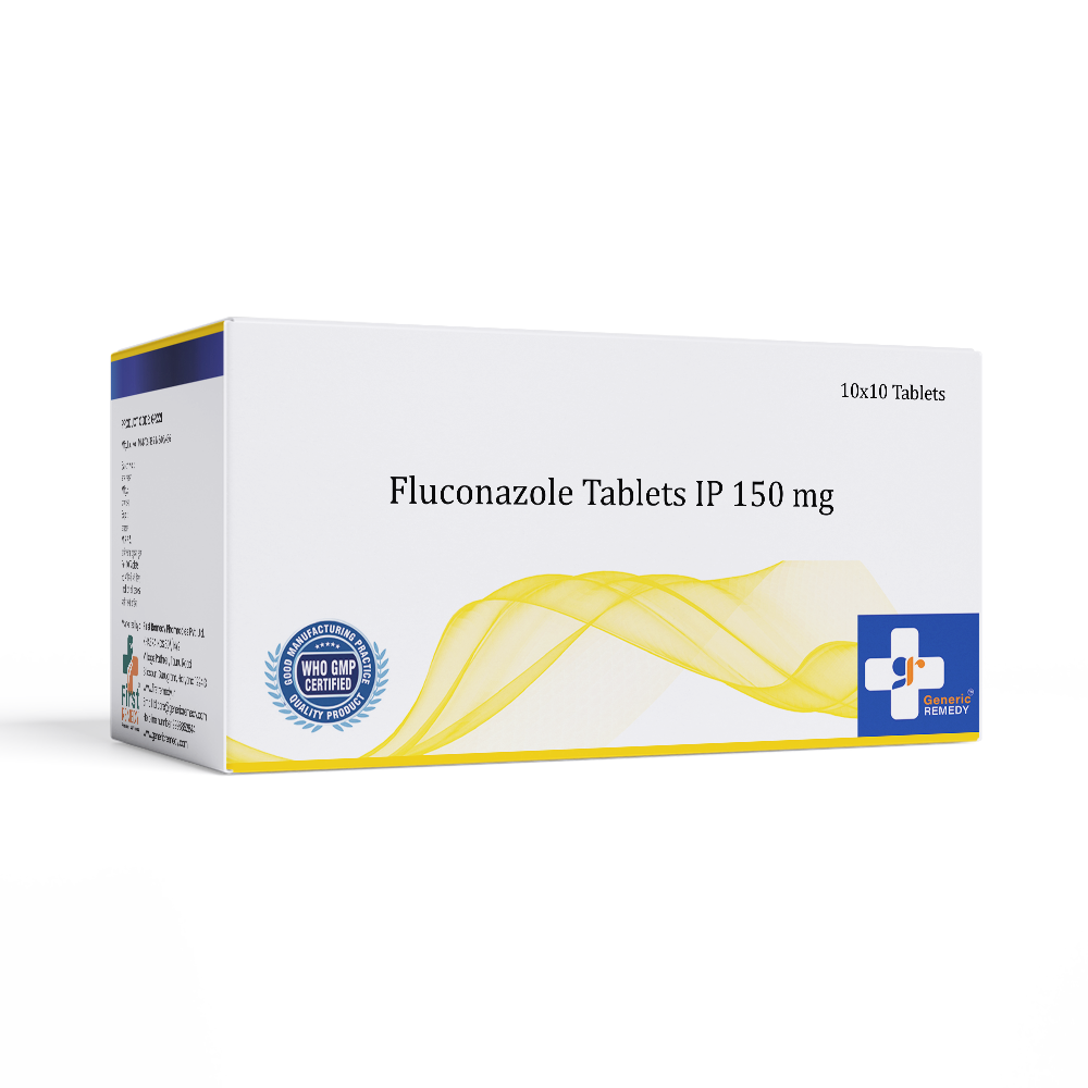 Box of Fluconazole 150mg tablets front image