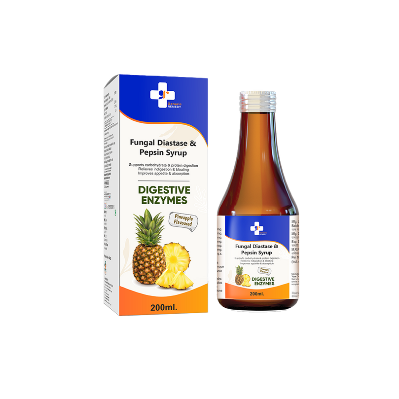 Bottle of Fungal Diastase & Pepsin syrup front image