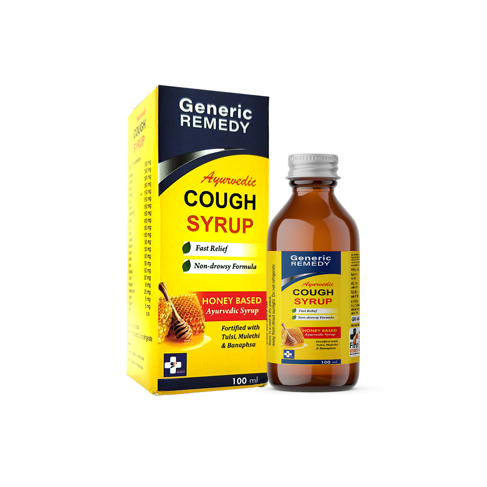 Box of Generic Remedy ayurvedic Cough Syrup front image