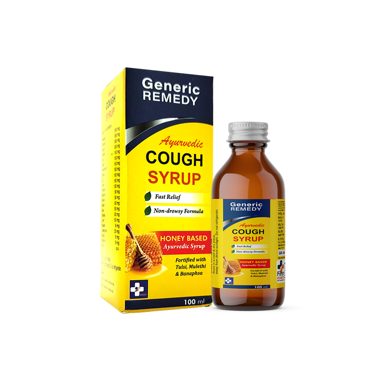 Box of Generic Remedy ayurvedic Cough Syrup front image