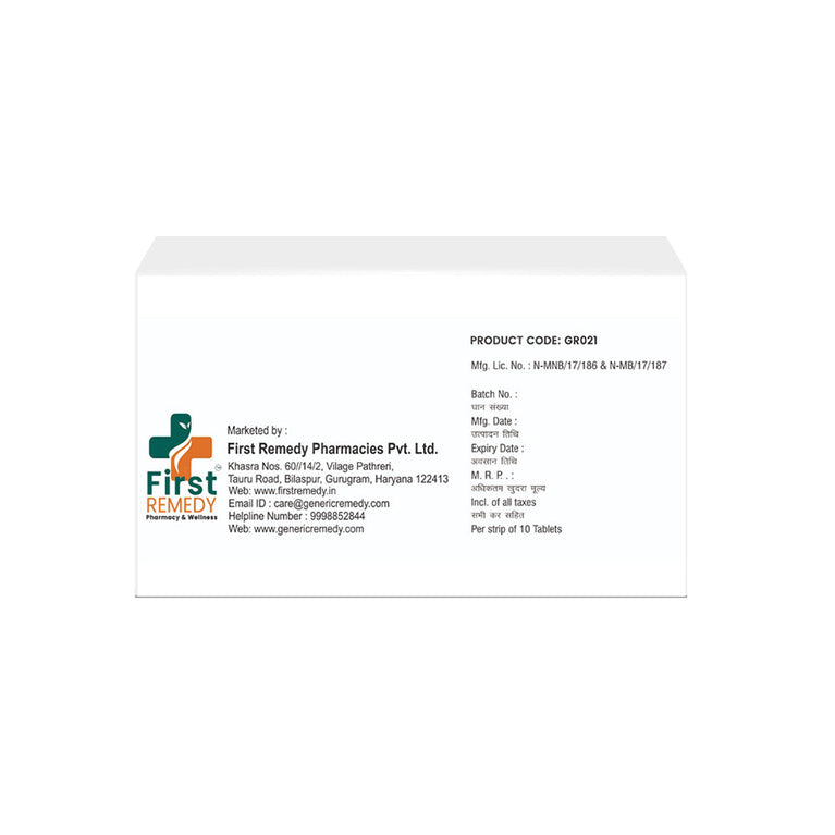 Box of Glimepiride tablets 2mg back image