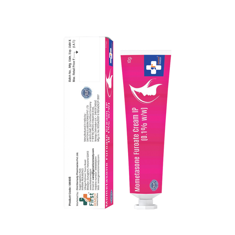 Tube of Mometasone Furoate cream 0.1% w/w back image
