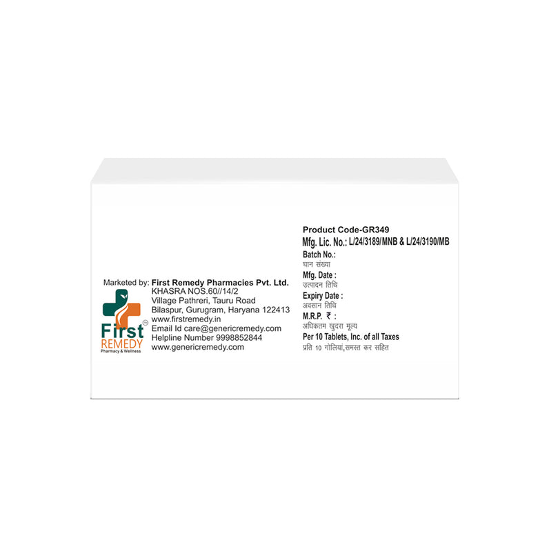 Box of Montelukast sodium tablets 10mg back image