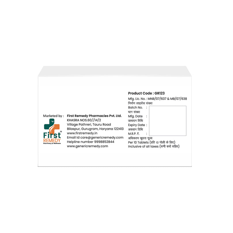 Box of Ondansetron Tablets 4mg back image