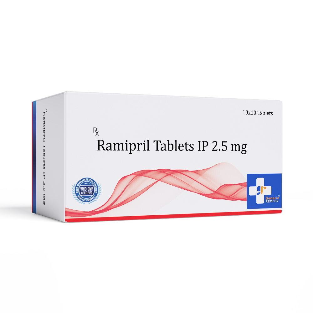 Box of Ramipril tablets 2.5mg front images