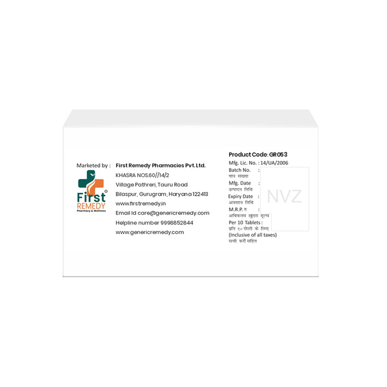 Box of Rosuvastatin tablets 20mg back image