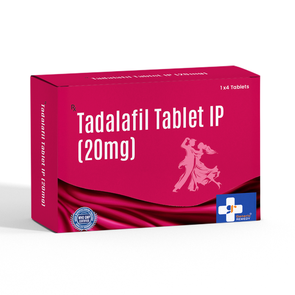 Box of Tadalafil tablet 20mg front image