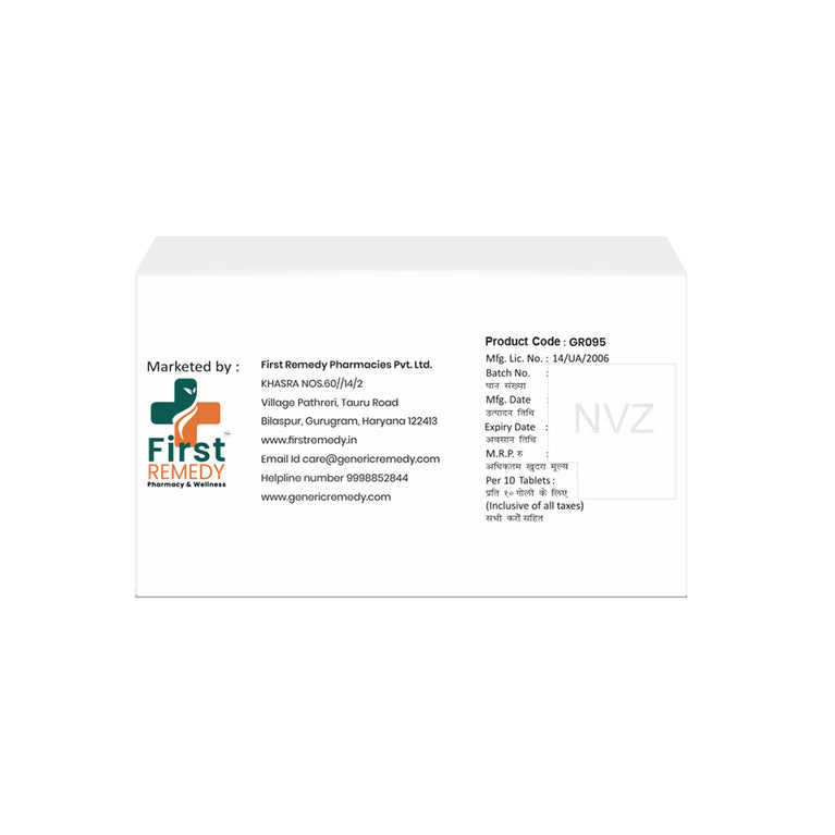 Box of Telmisartan & Hydrochlorothiazide 40mg/12.5mg tablets back image 
